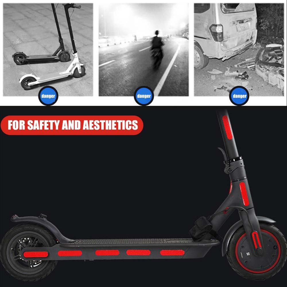 Pegatinas reflectantes para patinete eléctrico Xiaomi Mijia M365/Pro, accesorios de seguridad, 20 Uds.