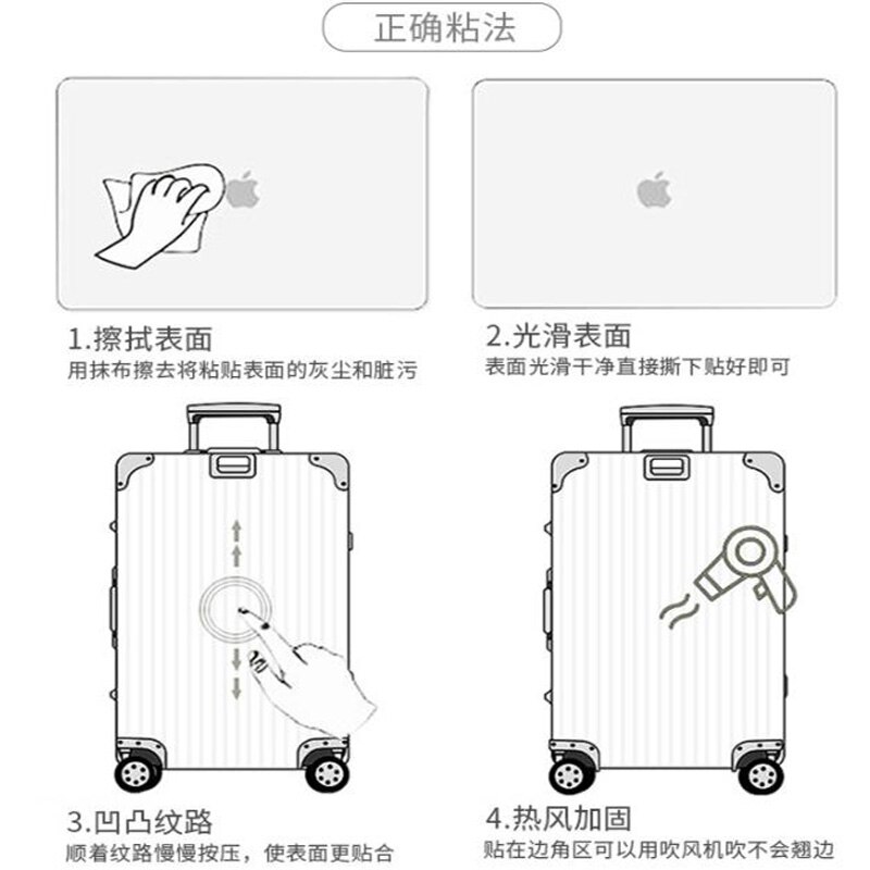 Bagage Laptop Computer Mobiele Telefoon Waterdichte Koffer Sticker