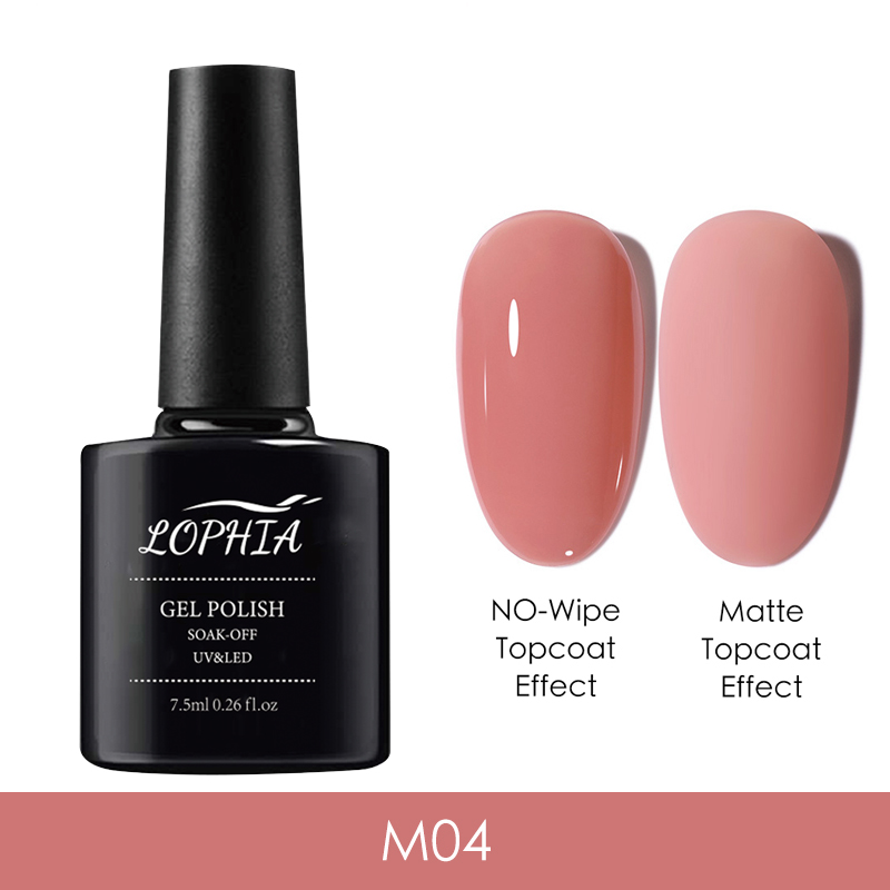 Vernis à ongles Semi-Permanent rose translucide pour manucure, Gel UV à tremper, hybride, 7.5ml