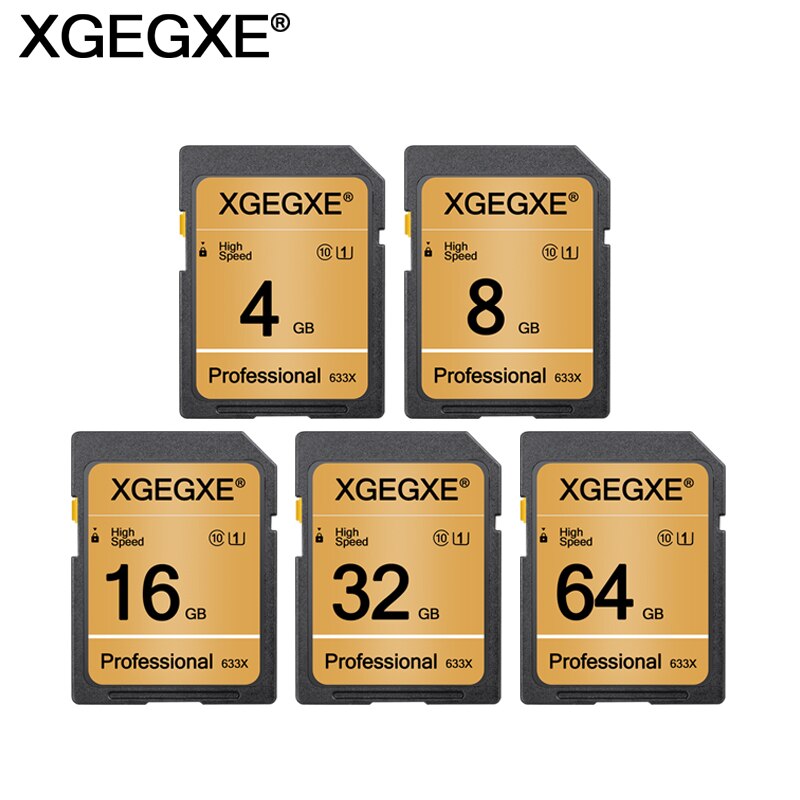 Digital Kamera Speicher Karte Reale Kapazität 64GB 32GB 16GB 8GB 4GB High Speed Class 10 UHS-I Professionelle 633x XGEGXE Lagerung Karte