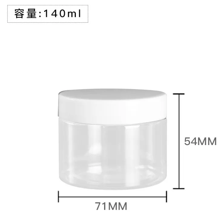 Doorzichtige PET-plastic potten 150 ml 200 ml 250 ml Transparant leeg cosmetisch masker Crèmewasverpakkingscontainers Potten met deksels: plum