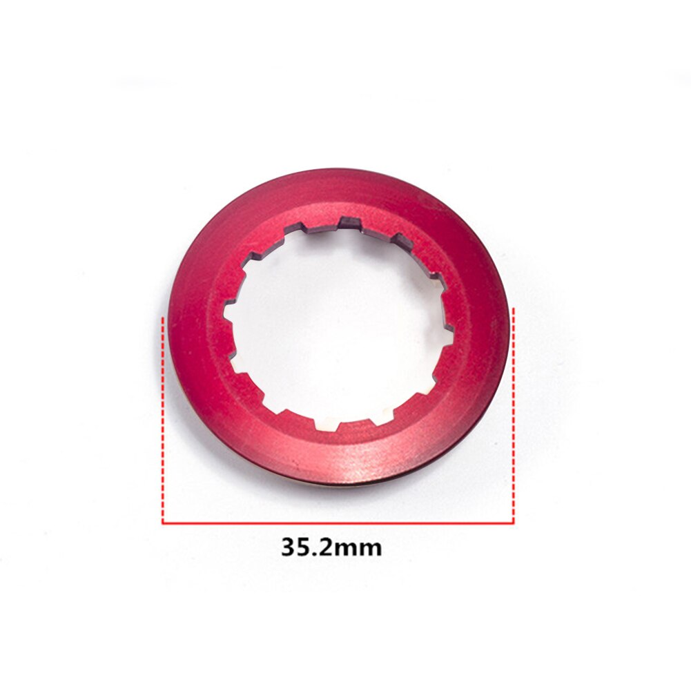 Fiets Cassette Vliegwiel Freewheel Lockring Aluminium 11T Cassette Lock Ring Voor Mtb Weg Mountainbike Fietsen: Rood