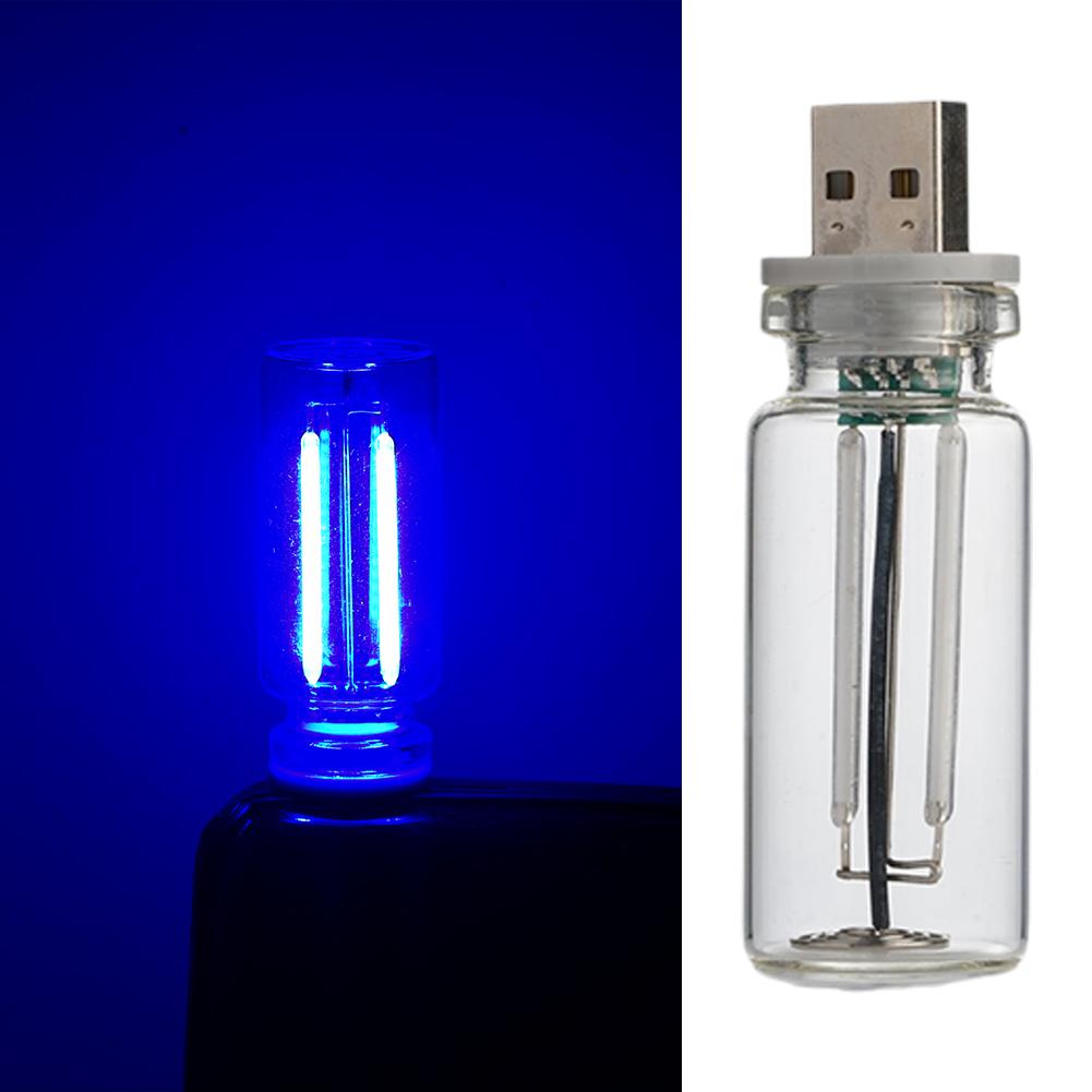 Auto 5V Nachtlampje LED Gloeidraadlamp Draagbare verlichting Plug Play USB-lamp Decoratieve sfeerlampen voor omgevde verlichting: WHITE