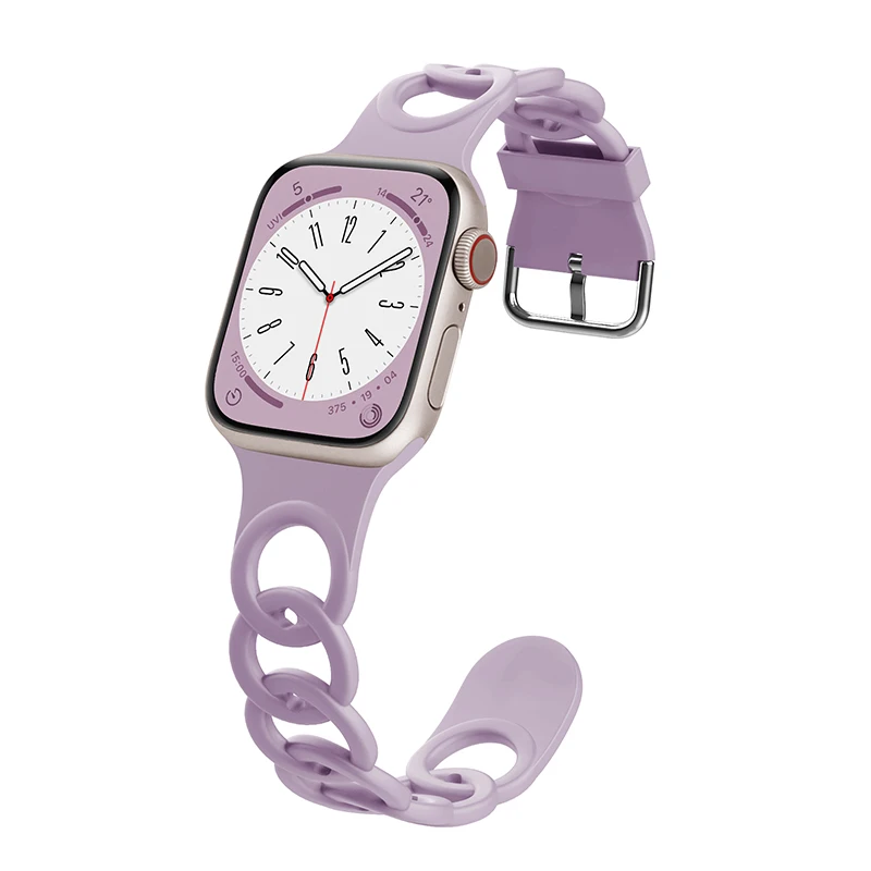Pasek do Apple Watch Band Ultra 49mm 44mm 40mm 45 Mm 41mm 38mm 42mm Sportowa silikonowa bransoletka z pętlą IWatch Series 8 7 6 3
