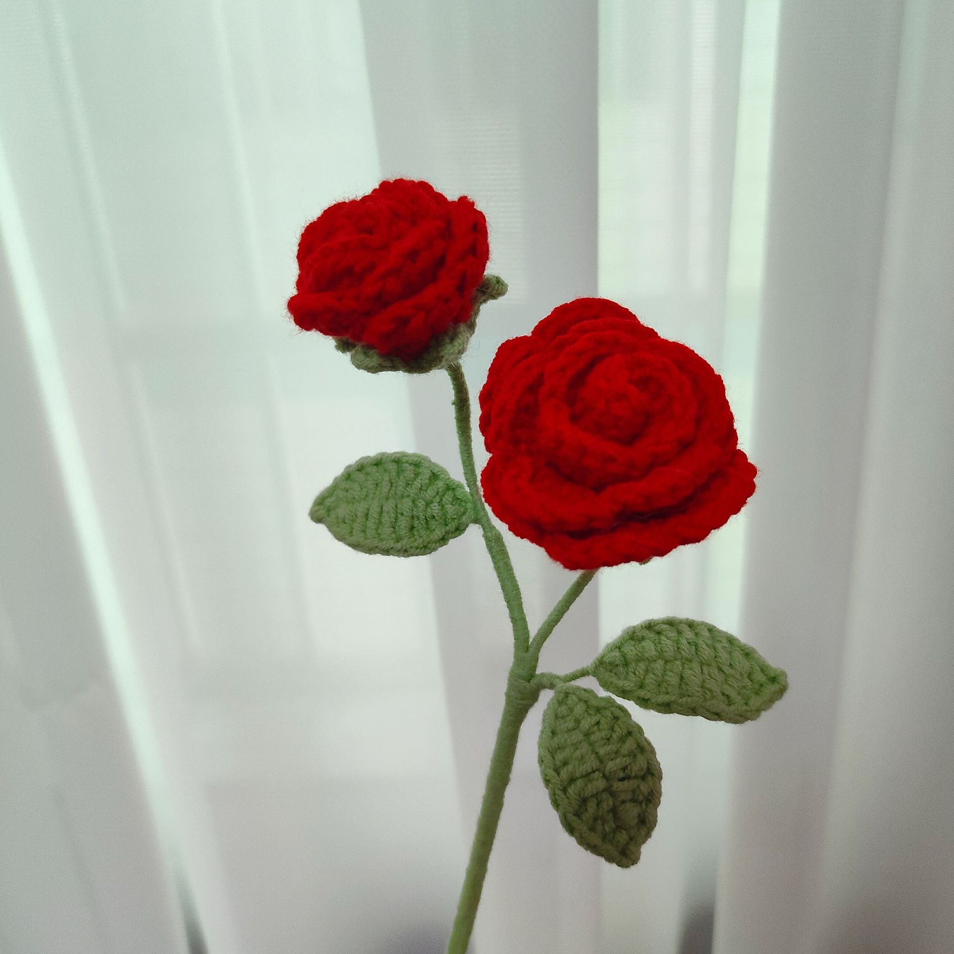 Søt heklet blomsterbukett strikkede blomster flores tejidas en heklet hjemmedekorasjon morsdagsbukett