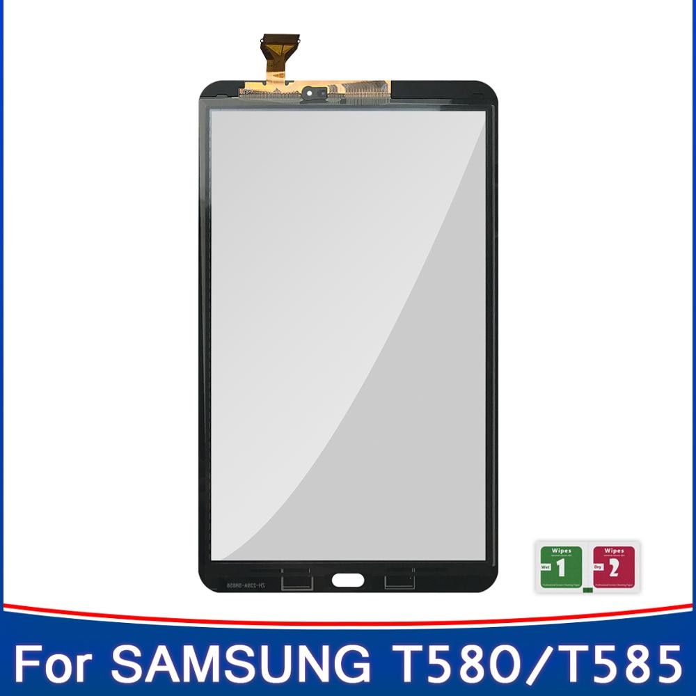 10.1 &#39;&#39;Inch Voor Samsung Galaxy Tab Een 10.1 T580 T585 SM-T580 SM-T585 Touch Screen Digitizer Sensor Glas Panel tablet Vervangen