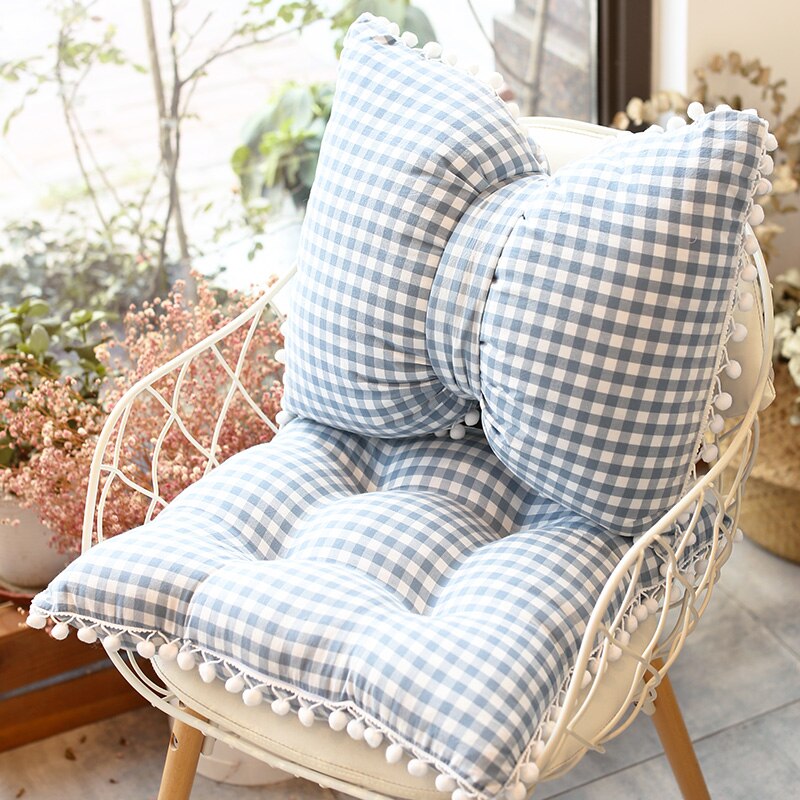 Boog Kussen Voor Stoel Home Decor Roze Grijs Cartoon Getuft Kussen Rugleuning Kussen Studenten Kinderen Meisjes Bureaustoel Kussen: Multi