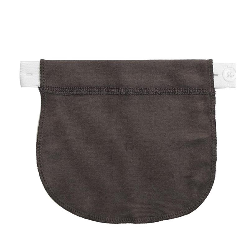 1 stk barsel graviditet linning bælte justerbar klud elastisk talje extender bukser til dropshipper brugt kunst håndværk syning: Mørkegrå