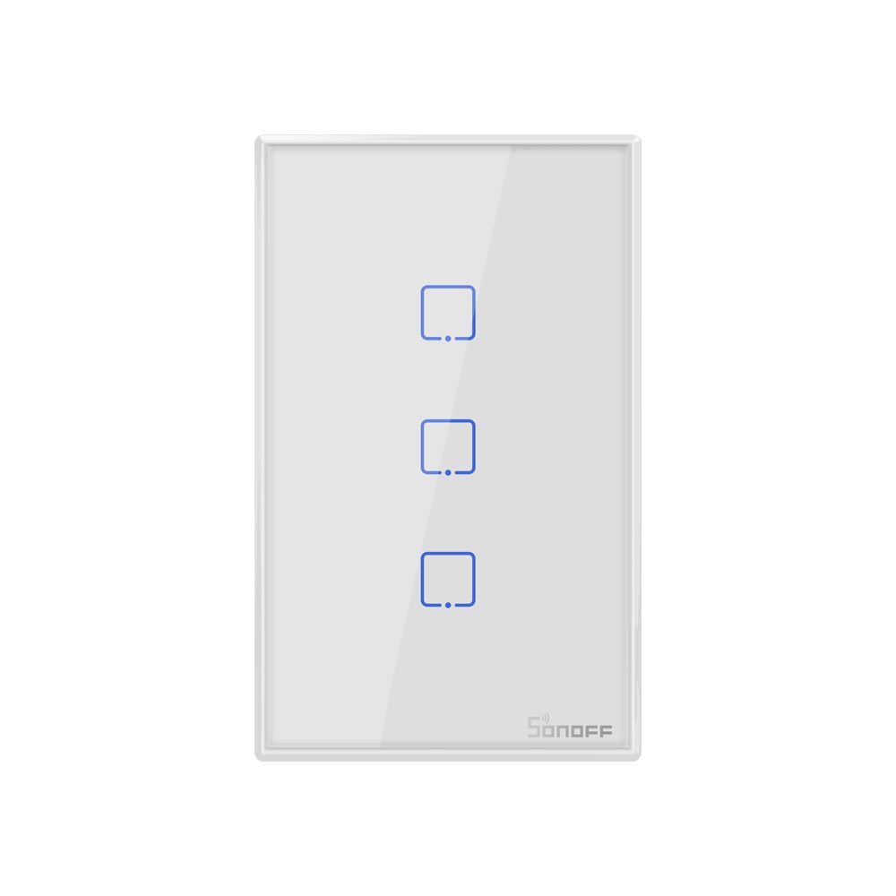 Sonoff WiFi Smart Switch T0 UNS EU 1 2 3 Gang Wand Touch Panel Wireless Remote lampe Smart Home Controller durch Alexa Google Hause