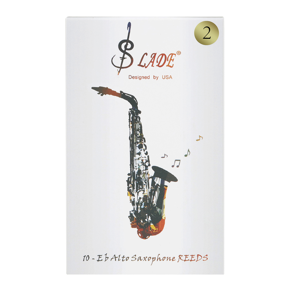 10 stks/set Bb Klarinet Riet Eb Sax Riet 2 en 3 Sterkte Riet voor Klarinet Sopraan Alt Tenor Sax Houtblazers instrument Accessoires: Licht Geel