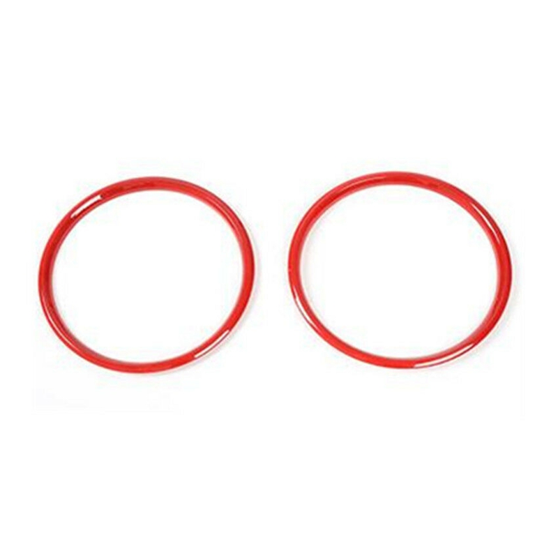 ABS Red Interior Dashboard Ring Cover Trim Decoration for Ford Mustang +