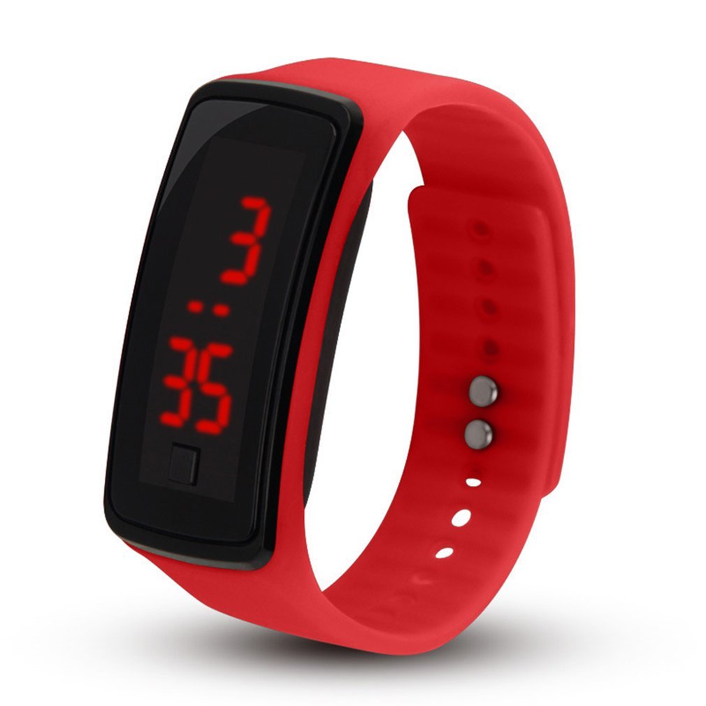 Siliconen Horlogeband Vrouwen Mannen LED Scherm Sport Digitale Horloges Outdoor Horloges kids voor student klok