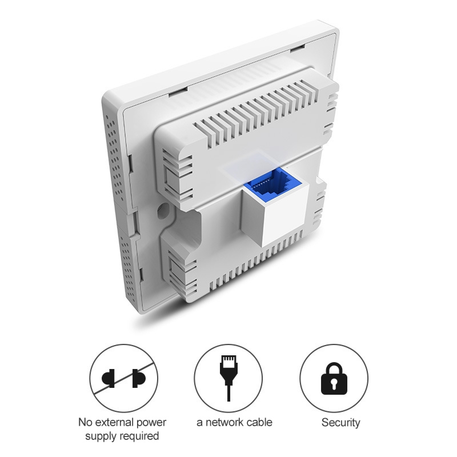 COMFAST CF-E538AC V2 WiFi AP 80mW (19dBm) 1200Mbps Dual Band 2.4GHz 300Mbps/ 5.8GHz 867Mbps Indoor Wall WiFi AP