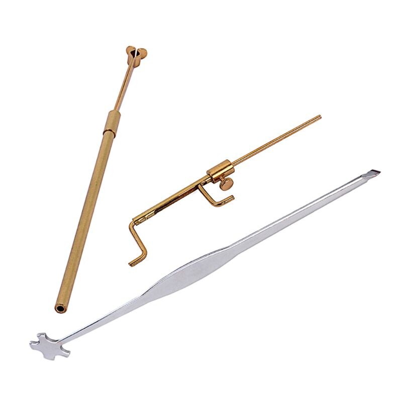 Violin reparation verktyg set violin ljud post gauge mätare retriever clip setter luthier kit musikinstrument tillbehör