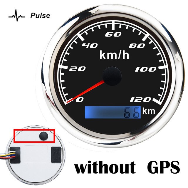 60 km/h Car GPS Speedometer Gauge 30 120 200 Km/h Boat Speed Odometer With GPS Antenna fit for Boat Motorcycle Auto Truck: NO GPS BS 120KMH