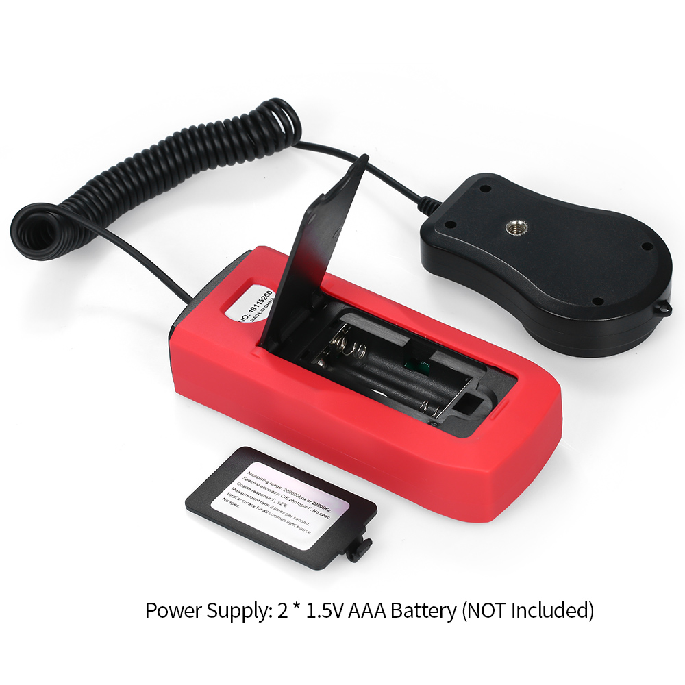 TASI Mini luminomètre LCD portable photomètre numérique luxmètre compteur de lumière 0-199999 Lux luminance mètre numérique LUX