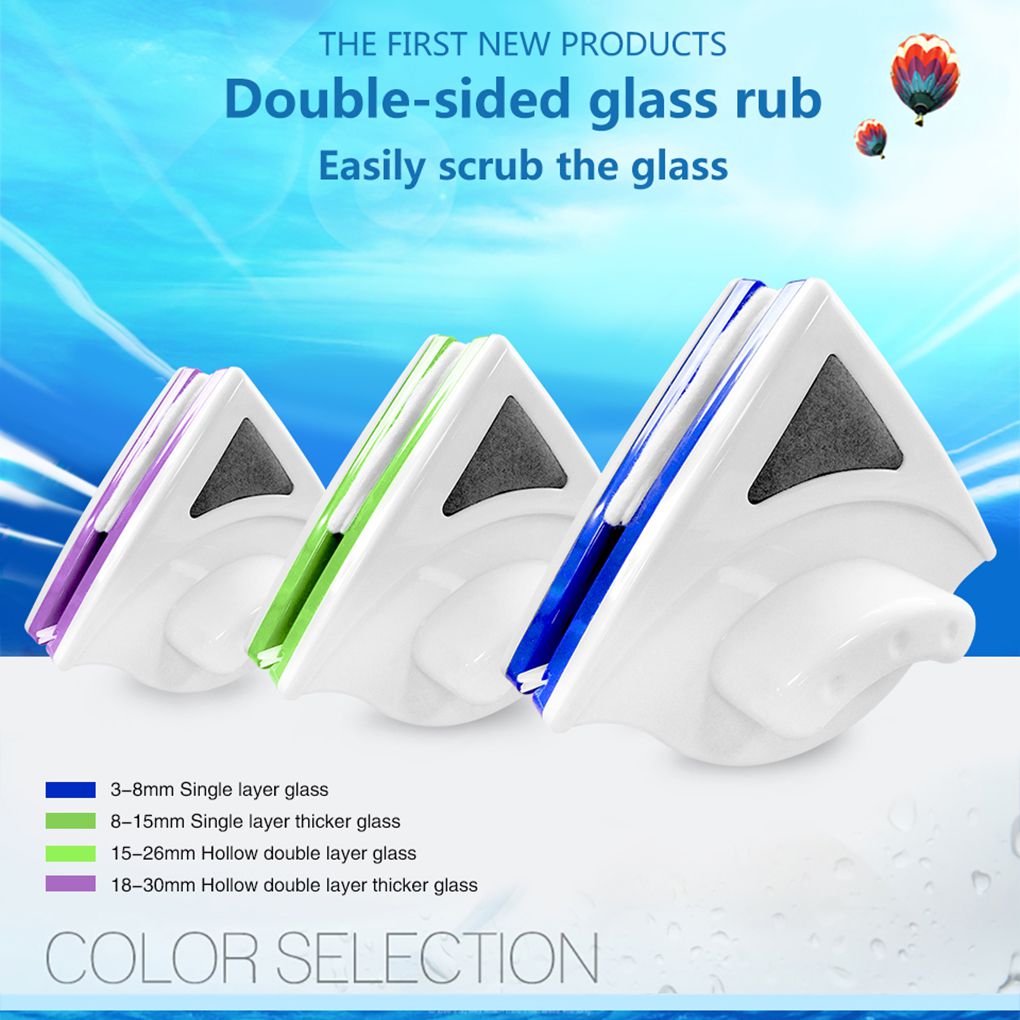Double Sided Home Window Wiper Glass Cleaning Magnetic Brush Washer Window Glass Brush Cleaner Scrubber