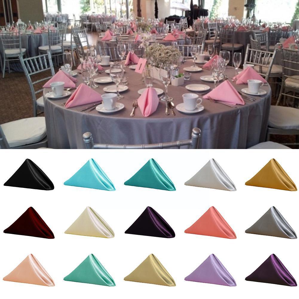 1pcs Cloth Napkins 12x12 Inches Polyester Table Napkins Restaurant Banquet Dinner Decoration Party Wedding Supplies Decor L2a4