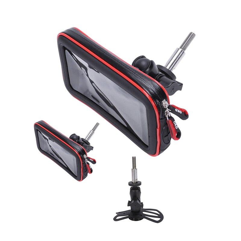 Barra Supporto Per Smartphone/GPS Per Honda CBF600S (2007-2013) - Diametro 22mm, Acciaio Inox Verniciato Nero