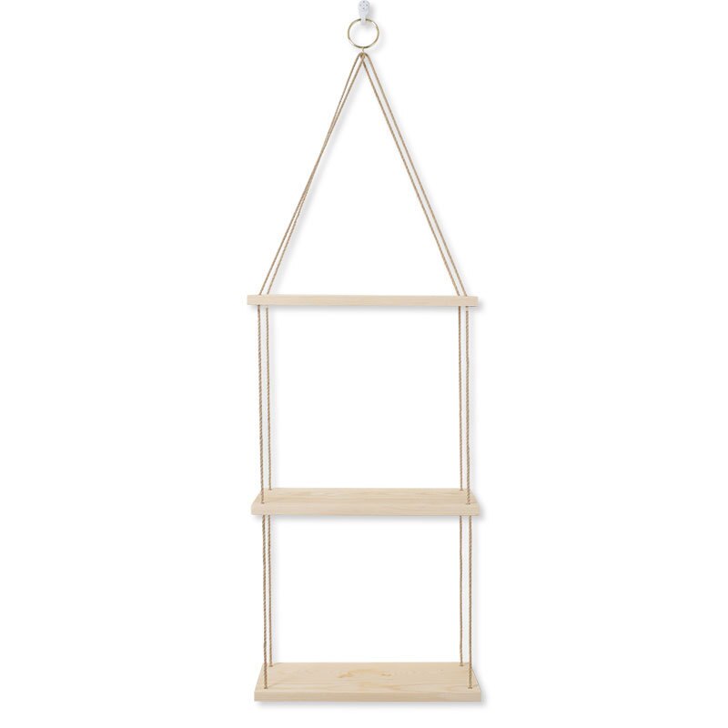 Étagère murale flottante décorative pour la maison, balançoire en bois, corde suspendue, montage d'intérieur, pot de fleurs pour plantes, décoration d'extérieur