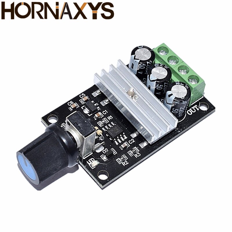 DC 6V 12V 24V 28VDC 3A 80W PWM Motor Speed Controller Regulator Adjustable Variable Speed Control With Potentiometer Switch