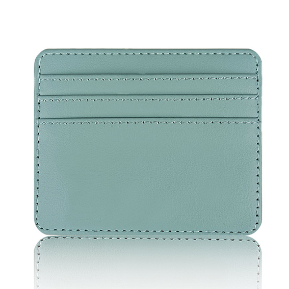 Classic Custom Letters Slim Wallet Personaliseren Initialen Mini Pu Leather Credit Card Houder Logo Diy Vrouwen Mannen Kaarthouder: Donkergrijs