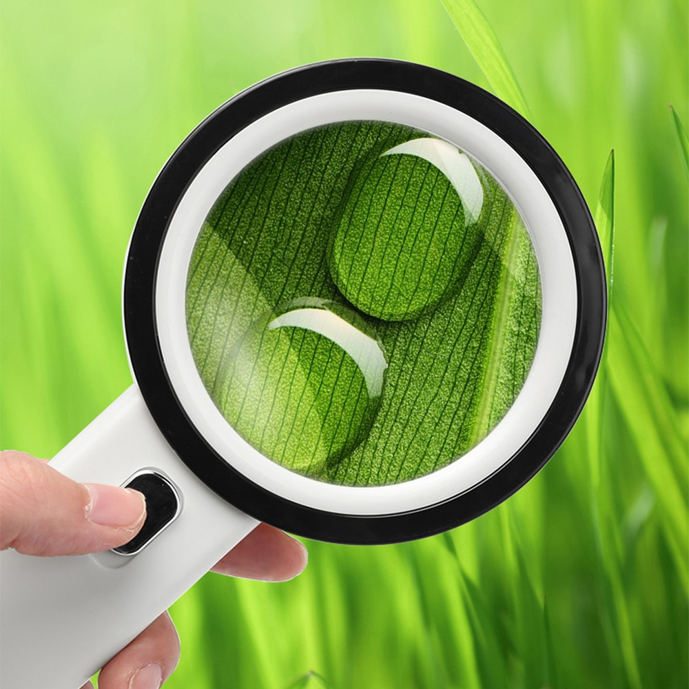 30X 12LED Lights High Magnification Magnifying Glass Lens Upgraded Magnifier Lamp Reading Magnifying Glass