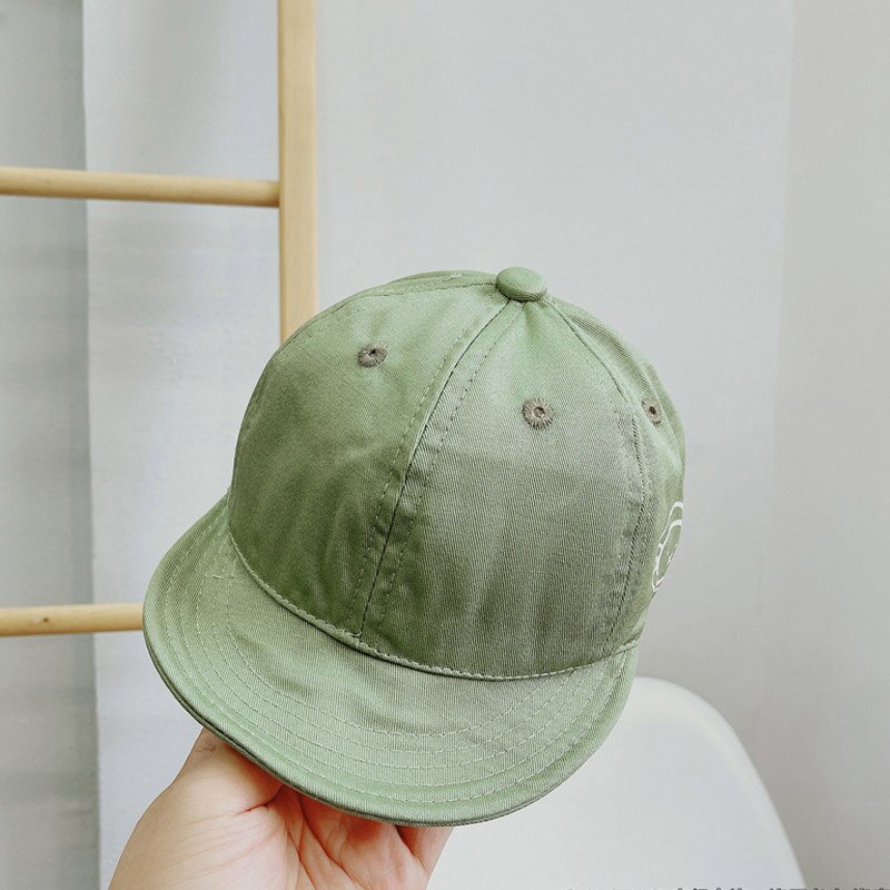 Sombrero de bebé de conejo para niños y niñas, gorra de béisbol de Color sólido, gorras para niños pequeños, sombrero de playa al aire libre, 8-15 meses: green
