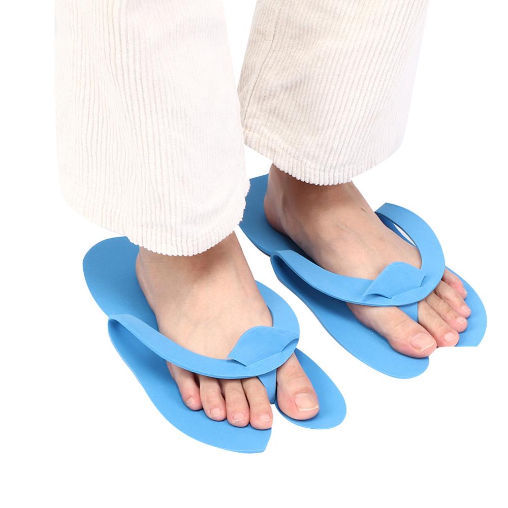 12 Pairs Disposable Spa Pedicure Slippers Nail Art Salon Home Sandals Flip-Flops 42 Portable Soft Flip-Flops Tools for hotels