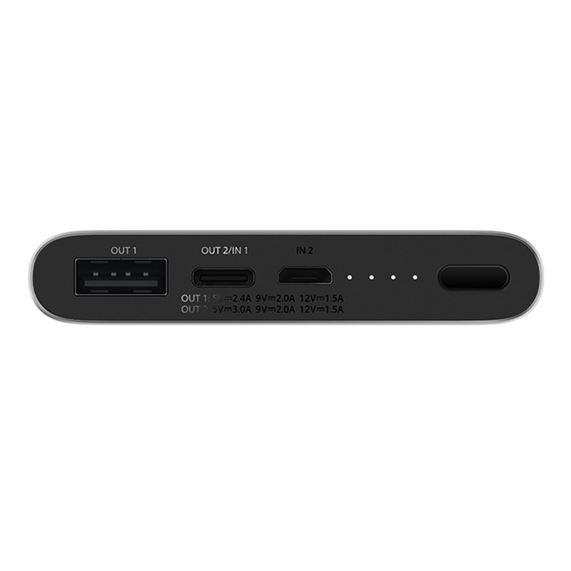 Xiaomi Power Bank 3 10000mAh PLM12ZM USB Type C QC3.0 Fast Charging Mi Powerbank 10000 Portable Charger Poverbank
