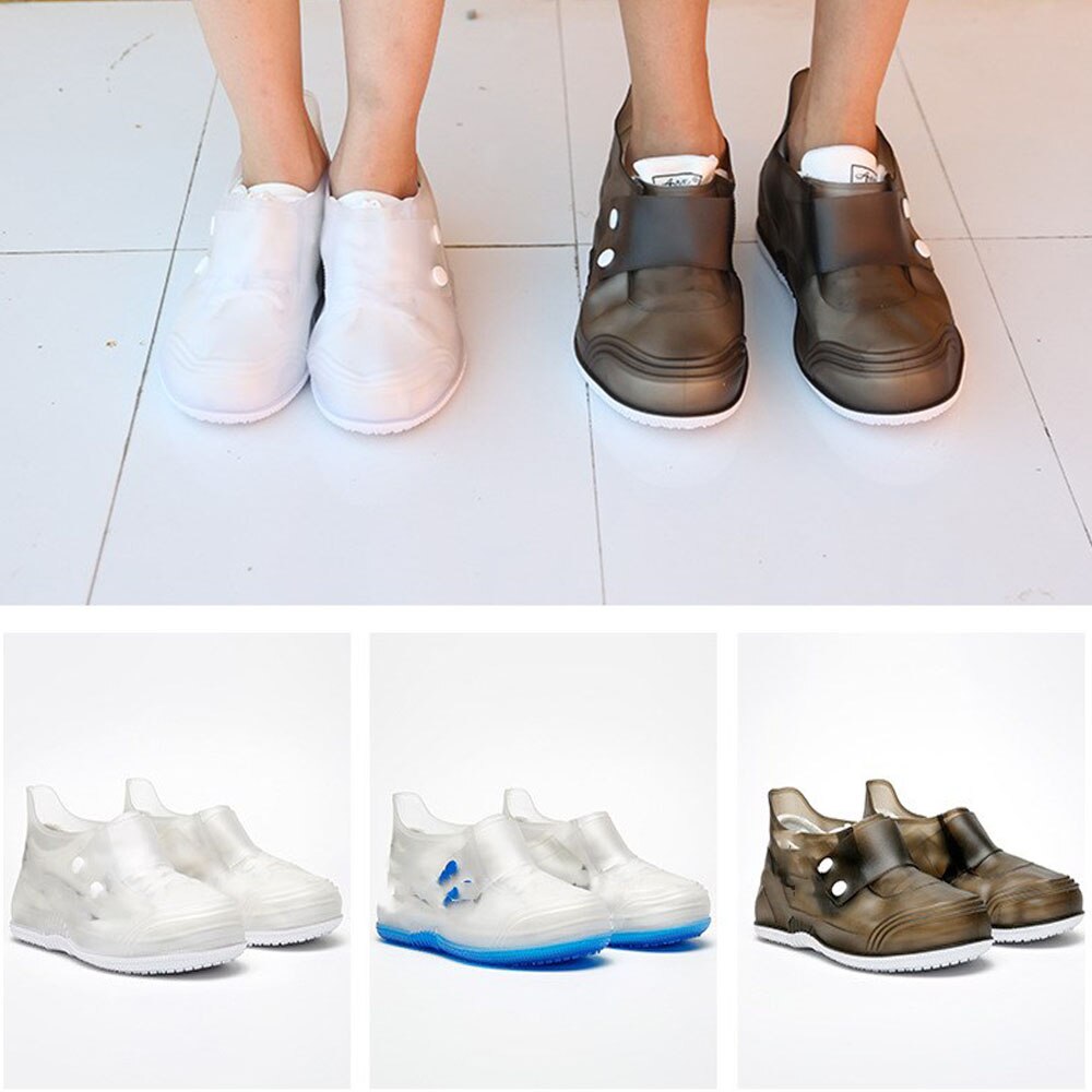 Lizeruee Regen Schuhe Abdeckung PVC Wasserdicht Winddicht PVC Regen Stiefel Wiederverwendbare Schuh Abdeckungen für Männer Frauen Überschuhe Stiefel Schuh C478