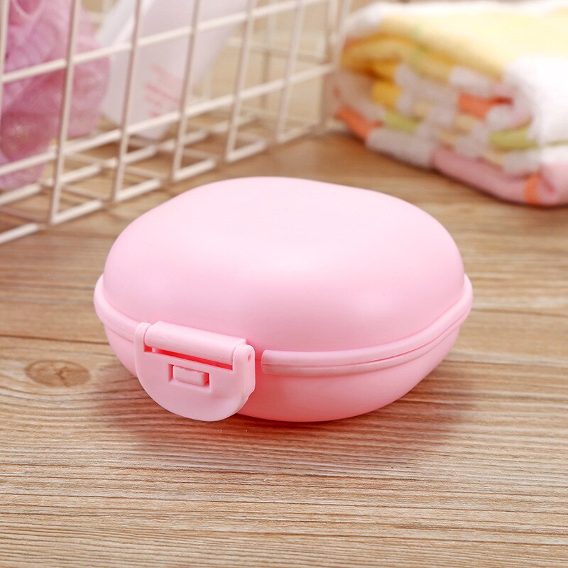 Travel Soap Box,Soap Bar Holder Dish Container Case,Leak Proof,Portable,Best for Bathroom,Shower,Gym,School,Camping,Vacation,: Pink