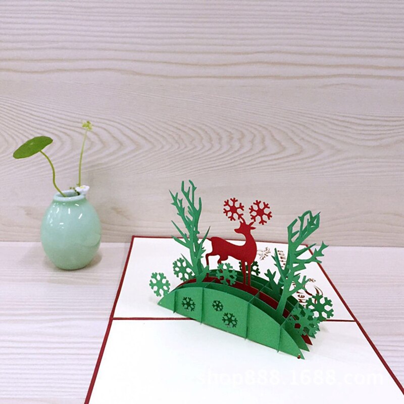 Christmas Pop-up Card 3D Christmas Tree Pop-up Card Christmas Card Pop-up Card Party Decoration Card