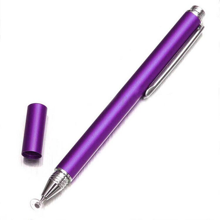 Mobile Phone Strong Compatibility Touch Screen Stylus Fine Point Round Thin Tip Capacitive Stylus Pen for iPhone iPad Mini 2 3 4: Purple