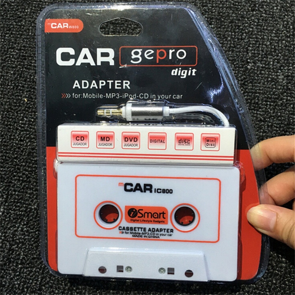 Ingebouwde Intelligente 3.5mm AUX Car Audio Cassette Adapter Zenders voor MP3 voor iPhone USB Naar Mp3 Voiture Adapter h0204