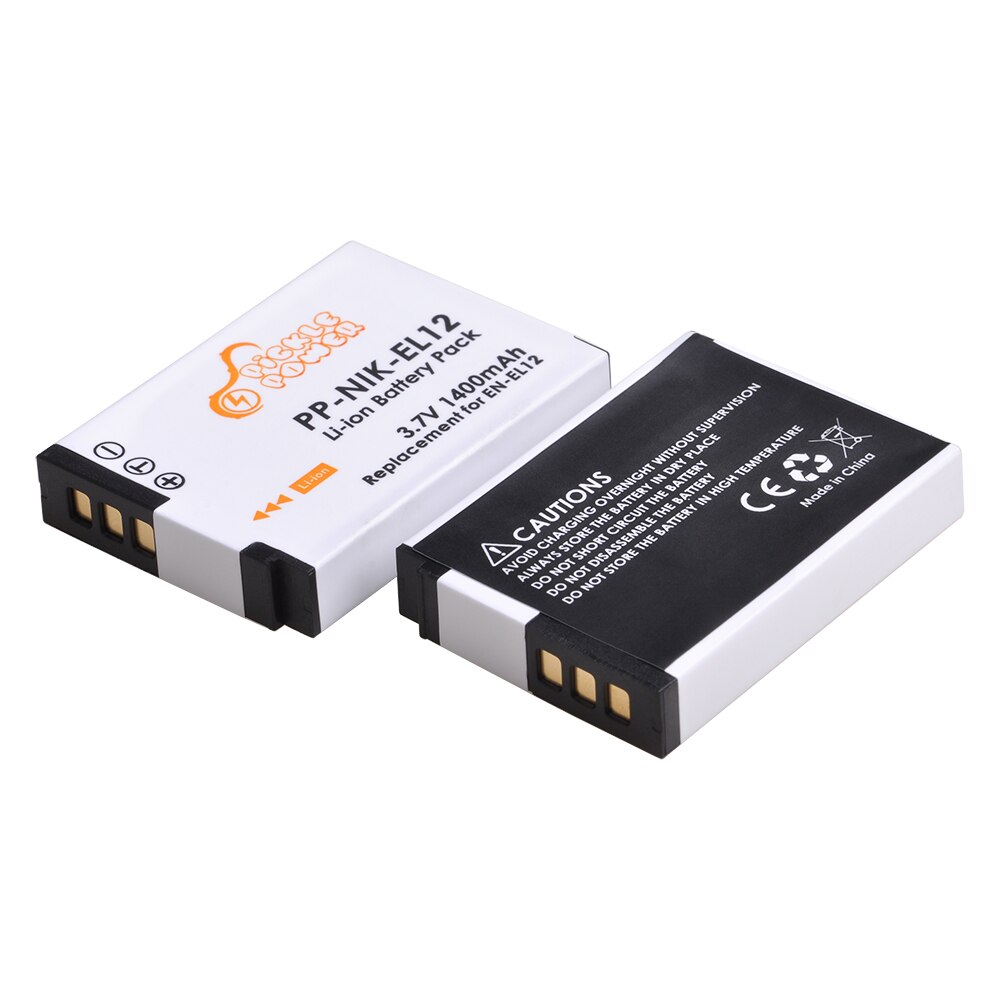 EN-EL12 EN EL12 Battery Charger Kits for Nikon CoolPix S610c S1000pj S6200 S6300 S9400 S9500 S9200 S9700 S9900 AW120 AW110 S70.