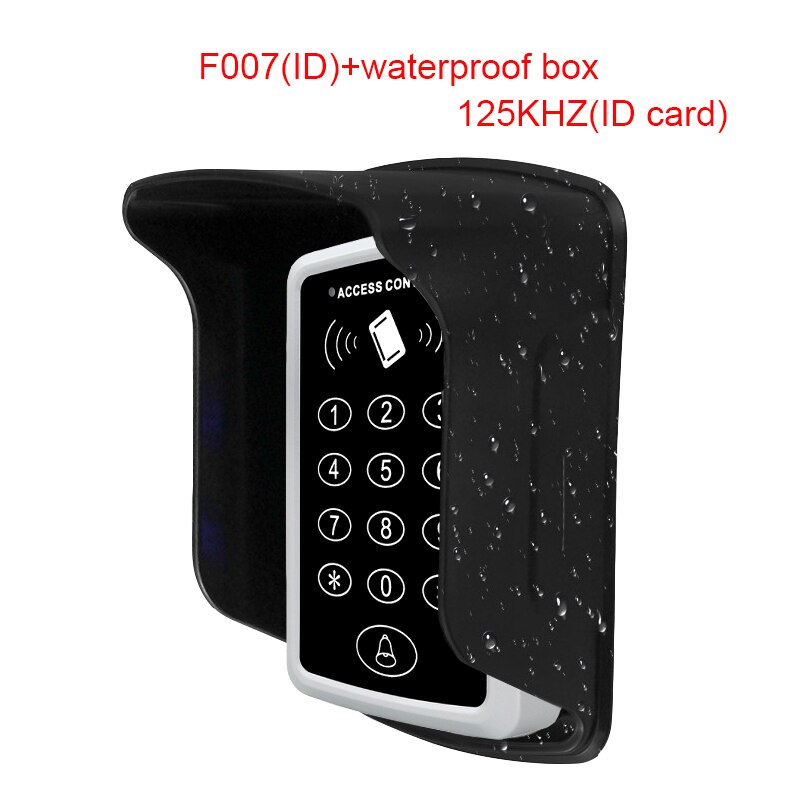 125KHz RFID Access Control Keypad EM Card Reader Door Access Control System Door Lock Opener Keyboard System: C
