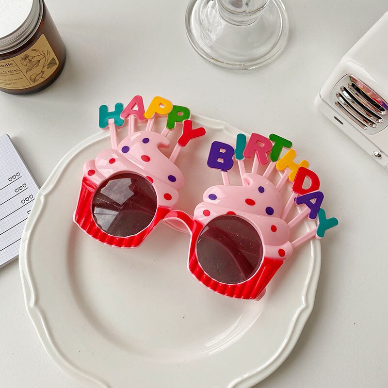 Geburtstag Party Sonnenbrille, Lustige Glückliche Geburtstag Gläser tropisch Phantasie Kleid Gefälligkeiten Spaß Geburtstag Party Foto Verkaufsstand Requisiten Supplie