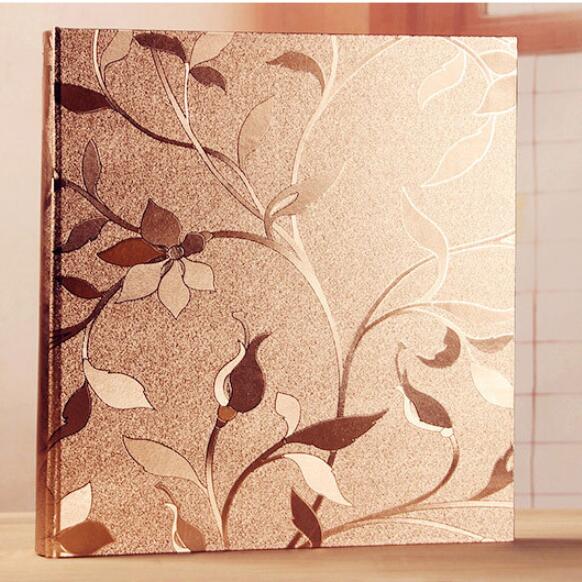 600 Pockets Gold Color Photo Album Holds Premium -Frame Cover Family Wedding Anniversary Baby Vacation Bound Multi-Directional: Tpye 3