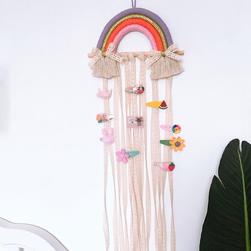 Ins Handgemaakte Decoratie Diy Macrame Opknoping Wandtapijten Regenboog Photo Props Home Decor Nursery Decor Nordic Kinderkamer