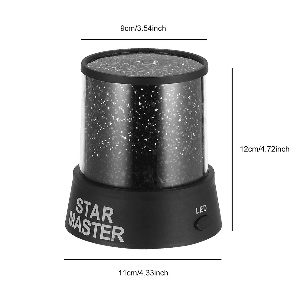LED Night Light Projector Starry Sky Star Moon Master Children Kids Baby Sleep Luminaria Colorful USB Projection Lamp Lights
