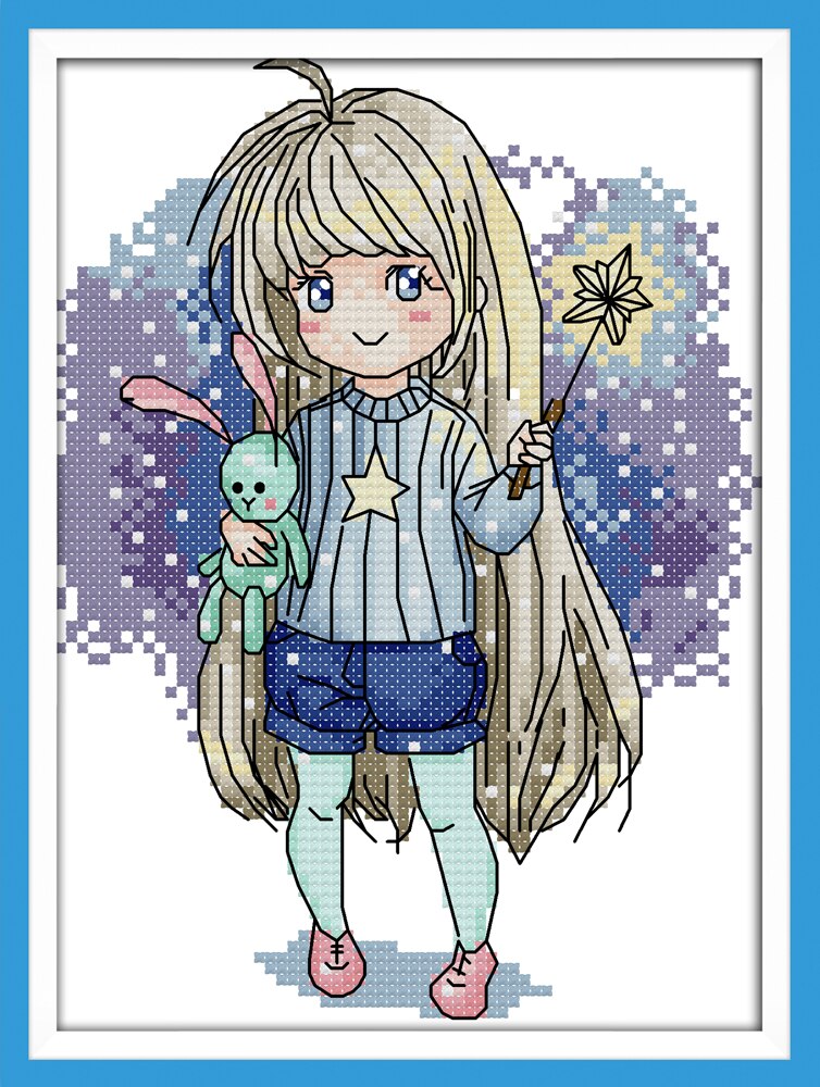 Kit Punto Croce 14CT Cactus - Tela Aida, Filo Cotone, Ago, 34x35 Cm, Per Principianti - Foto 7