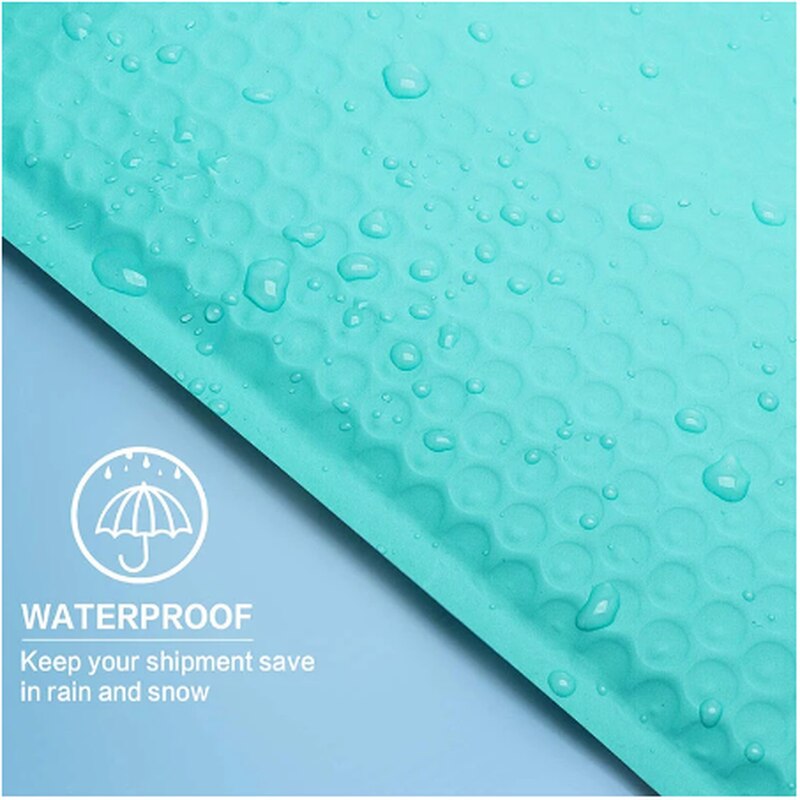 10/50Pcs Blue Poly Bubble Mailers Padded Envelopes Bulk Bubble Lined Wrap Polymailer Bags for Packaging Maile Self Seal