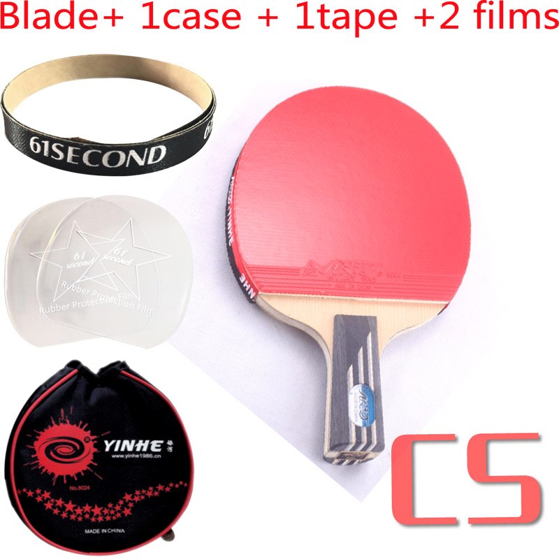 YINHE Galaxy 8 star 08B/D Table Tennis finished rackets table tennis rackets racquet sports carbon blade fast attack with loop: CS with 1 case