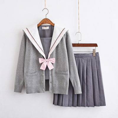 Japanese-made Korean JK uniform student uniforms class service sailor suit college wind suit school girl uniform: 3 / XXXL