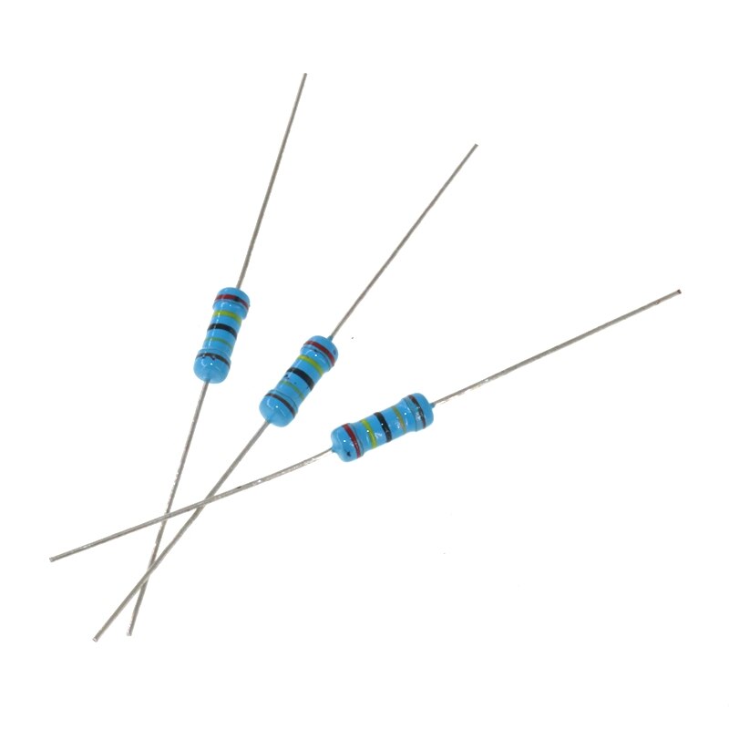 Metal film resistor series 1% 1/2W Watt 270K 300 330 360 K 390 430 470 510 KR 560 620 680Ohm 750 820 910 KOhm 1M 1.2M 1.5M 1.8M