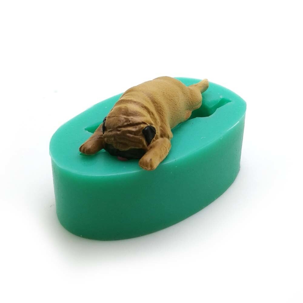 Corgi bulldog silikonfondantformar 13 hundar formar djurtårta dekorationsverktyg choklad dessert polymer lerform  f0661xg: F0669xg