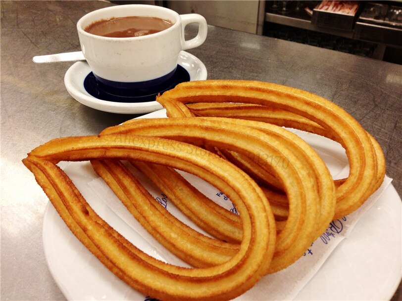 4 en 1 acier inoxydable Churros modélisation casquettes accessoires pièces de rechange de Churros Machines