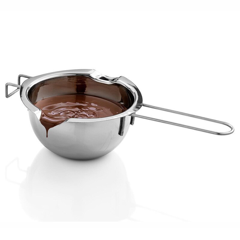 1pc Hook Stainless Steel Bowl Butter Chocolate Melting Pot Heating Spoon Pan JS23