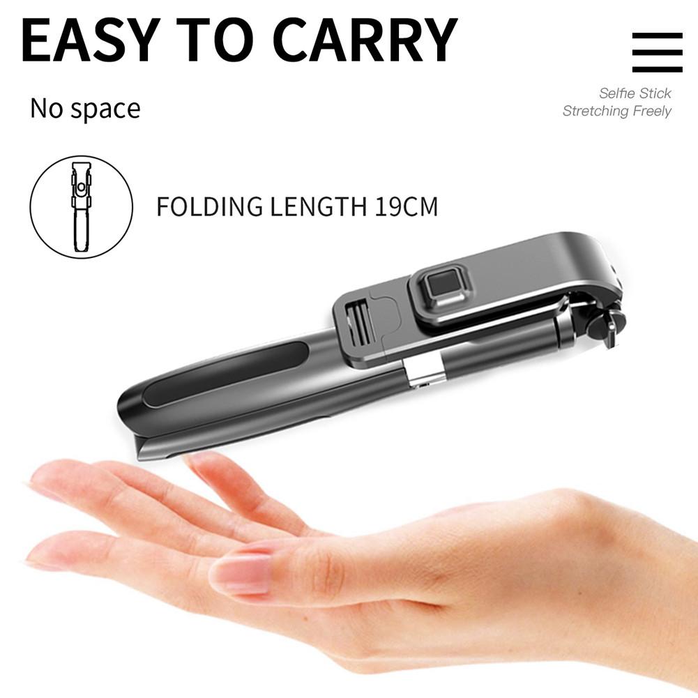 Bluetooth Selfie Stick Tripod - 100cm Extendable Handheld Monopod with Remote Shutter - Mini Tripod for iPhone Android